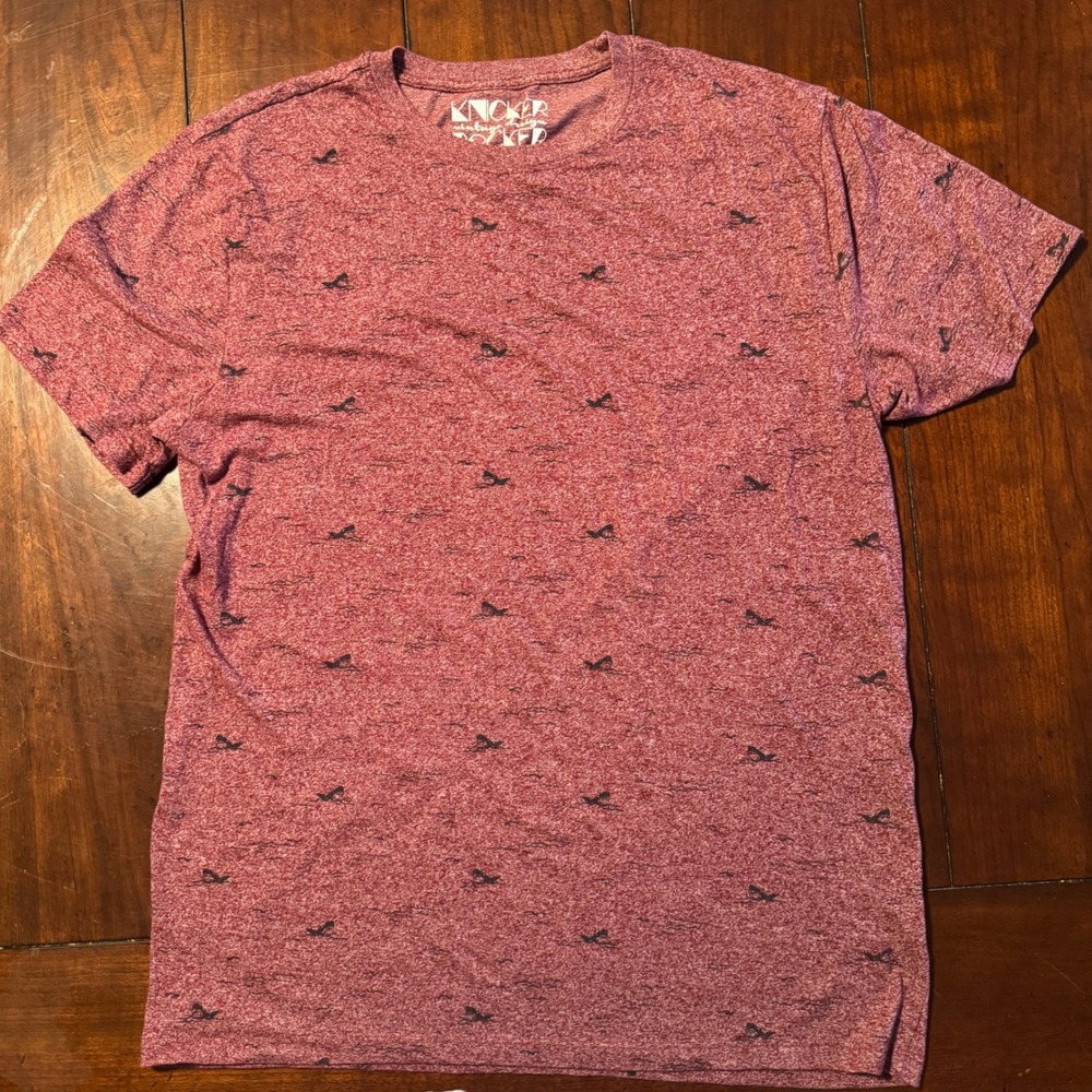 Knickerbocker Vintage Design Shark Print T-Shirt‎ Mens XL Short Sleeve